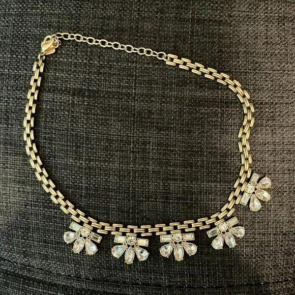 Max & Zoe Gold and Crystal Bib Necklace - Picture 2 of 15